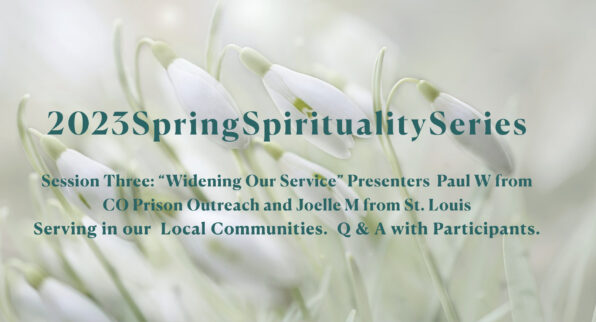Spring Spirituality Series 2023 Session Three