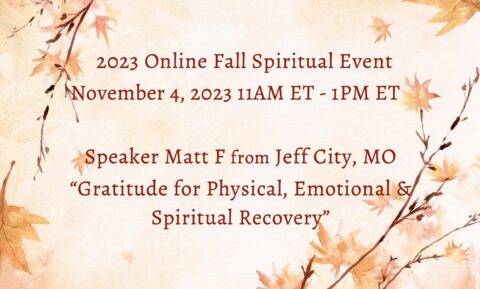 Online Fall Spiritual Event 2023